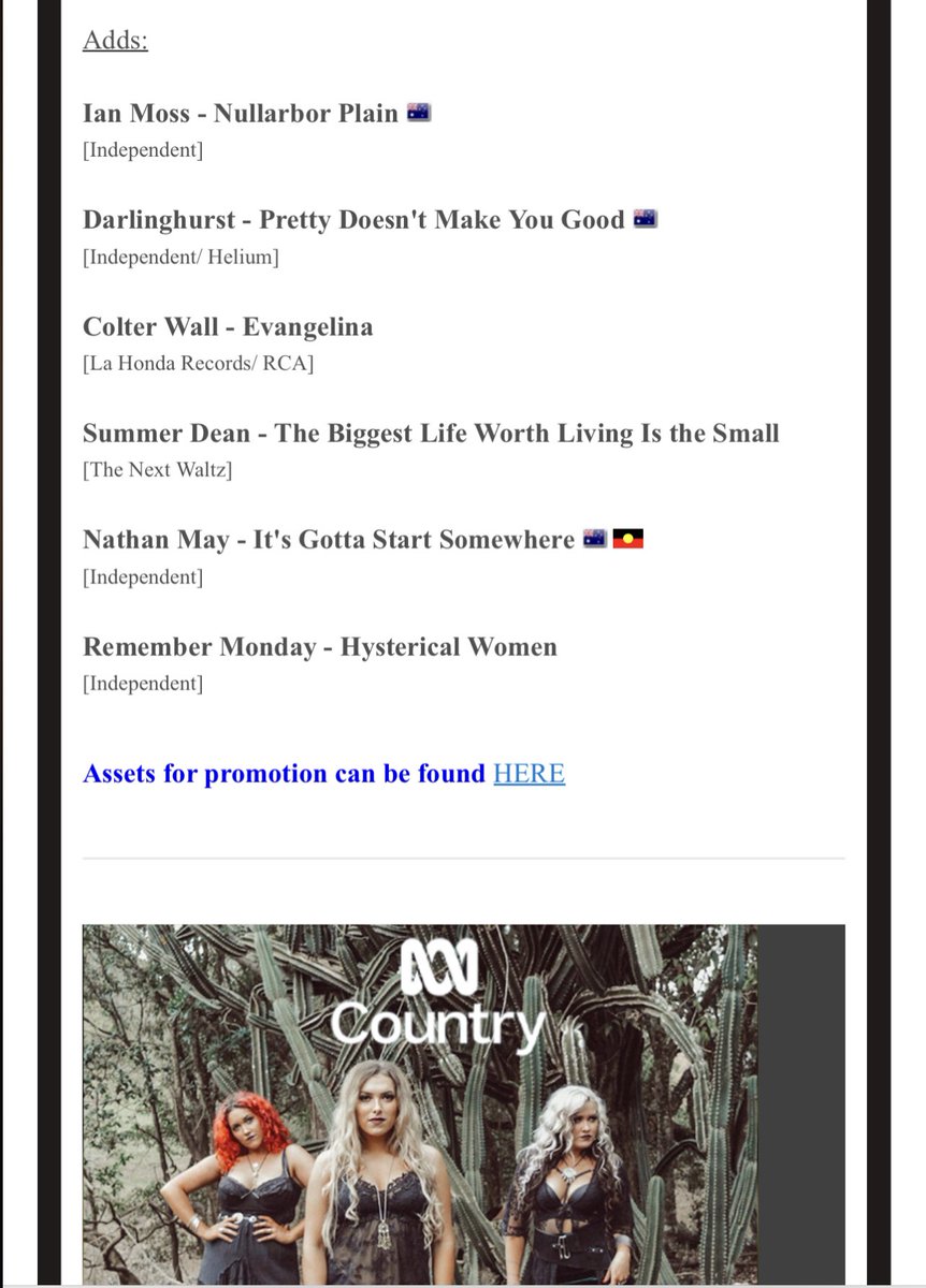 You can now hear our new single ‘Pretty Doesn’t Make You Good’ on @ABCCountry. 🙏🤠 abc.net.au/country