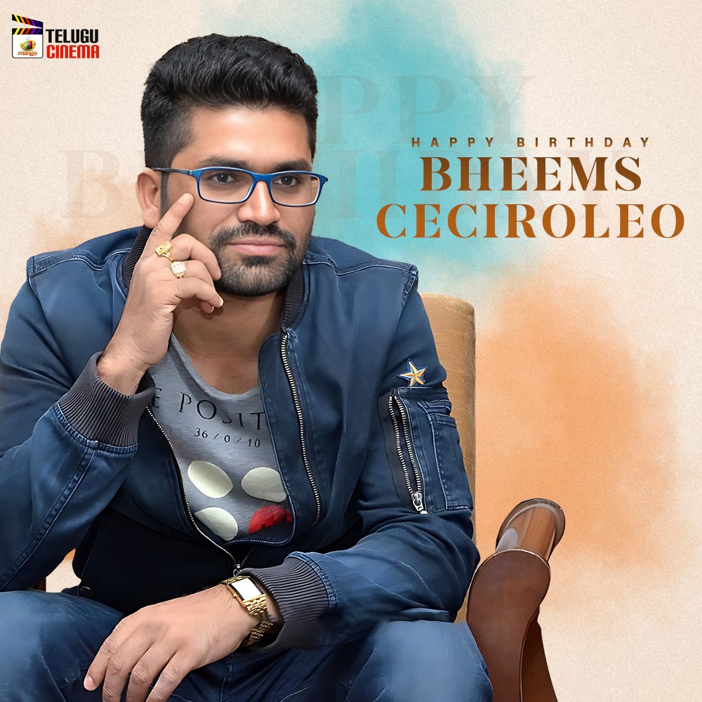 Join us in wishing the Talented Music Composer and Singer  #BheemsCeciroleo a Very Happy Birthday 🎂🎉 🎊

May you have a wonderful year ahead ✨

#HBDBheemsCeciroleo #HappyBirthdayBheemsCeciroleo #MangoTeluguCinema