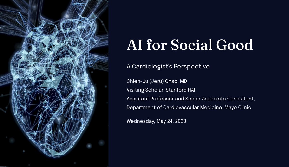 Had an amazing time today giving a talk on 'AI for Social Good' to Stanford students! 🌟 Inspiring discussions and bright minds. #AIforSocialGood #StanfordTalk #HAI #MayoClinic