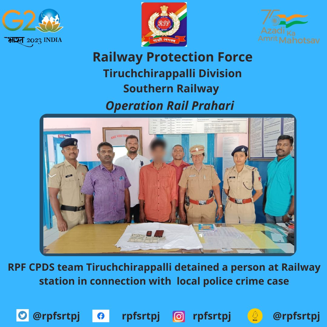 #OperationRailprahari   @DRMTPJ    @GMSRailway  @RailMinIndia    @rpfsrly   @RPF_INDIA
