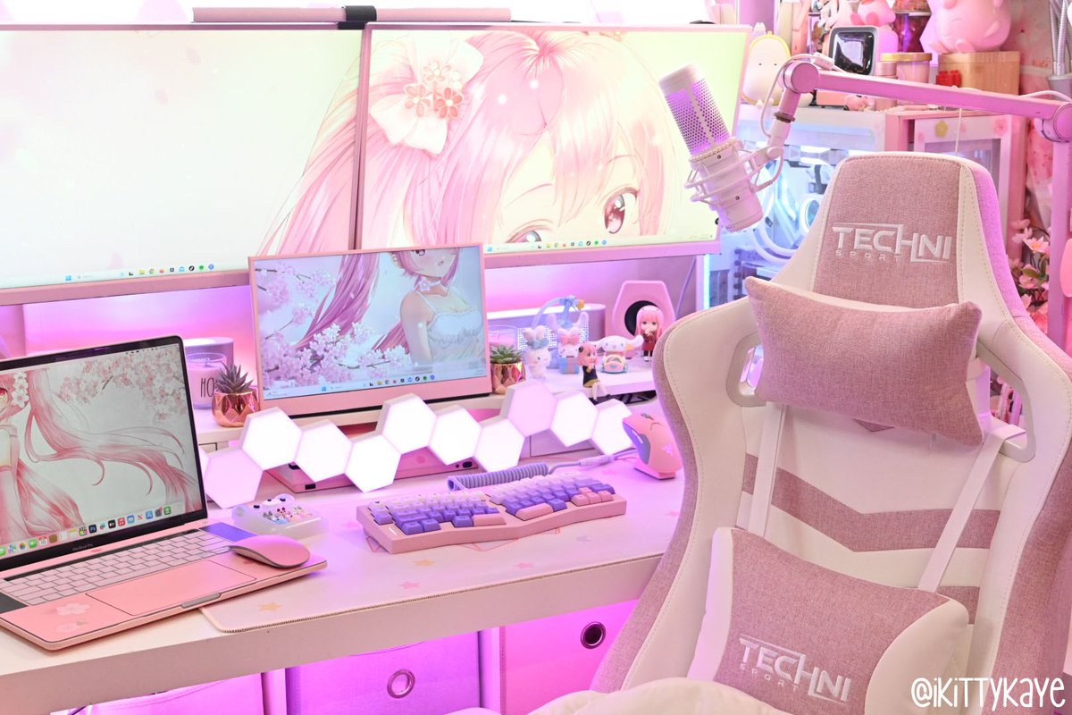 Pink on Pink on Pink 💕💖💗💓💞 

Thank you so much team @TechniSport 🥰❤️🌸

#desksetup #desk #deskinspo #deskinspiration #setup #kawaiisetup #kawaii #razerquartz #gamingsetup #pinkgamer #cutegamer #kawaiigamer #kawaiioftheday #cutesetup #gamergirl #kawaiidesk #cutedesk