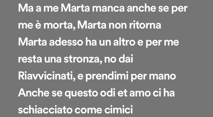 chi è la vostra marta?