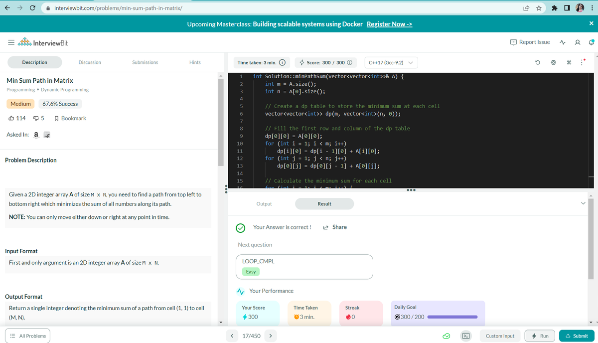 ashlesha172002's tweet photo. Hello All, I have completed #Day025 of #365DaysofCode Challenge with
@scaler
Today I solved the question- Min Sum Path in Matrix  Scaler discord community link: https://t.co/p51Y4AVyOP #scalerdiscord #codewithscaler https://t.co/ecnHFyfgE3