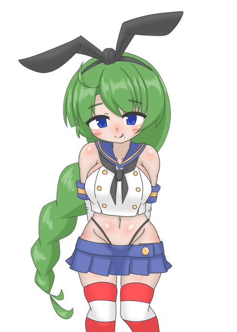 島風制服な夕雲姉さん 