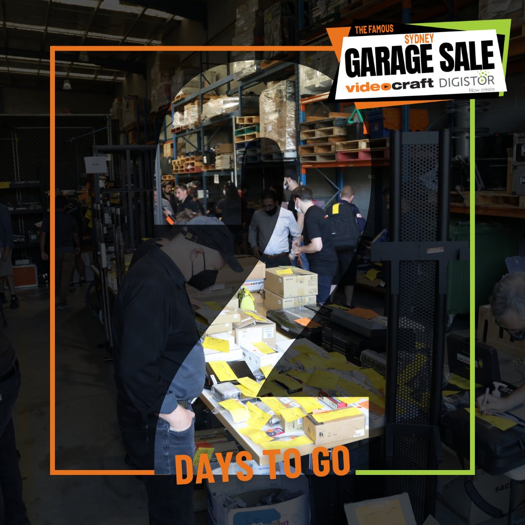 videocraftaust's tweet image. 2 Days Away! 📅
Just 2 more days until the Garage Sale extravaganza! Get your shopping bags ready because we have a wide range of amazing deals waiting for you. Cameras, lenses, lighting gear, and more will be up for grabs. Join us on May 27th at 10am! 

#bargain  #secondstuff
