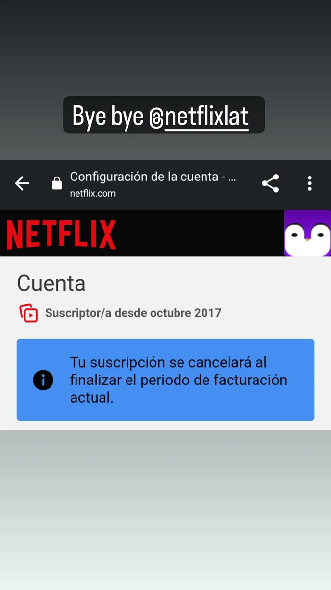 XtianMeraz's tweet photo. @NetflixLAT Vivo sola pero contrate un plan familiar. No me importaba pagar el plan completo para que mi familia pudiera tener el servicio, inclusive el cobro extra por tener "mejor resolución "  pero lo que pretenden hacer en un abuso y no son la única opción. #byenetflix https://t.co/vN5xhya43e