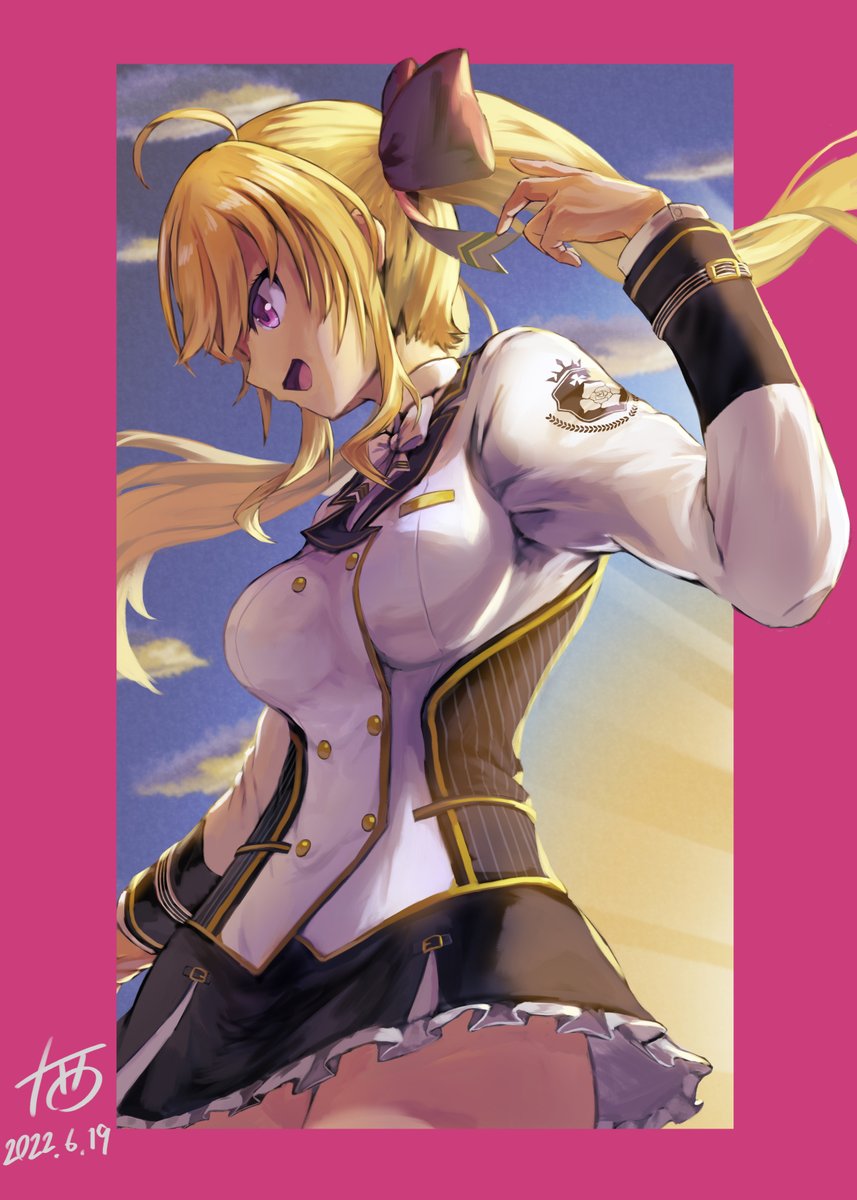 アンジュ・カトリーナ(にじさんじ) ,戌亥とこ ,リゼ・ヘルエスタ 「#1日でフォロワー何人増えるかチャレンジ  主ににじさんじばっかり描いてます (」|十西＠skeb募集中のイラスト