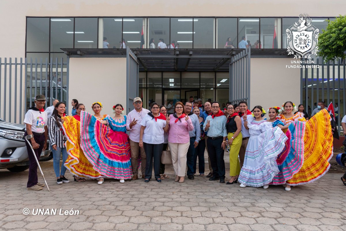 unanleon's tweet photo. La Bicentenaria UNAN-León realizó la Inauguración del nuevo Recinto Universitario "Cmdte: Germán Pomares Ordóñez", en saludo al 44 Aniversario de tránsito a la Inmortalidad del comandante miembro  Fundador del FSLN.

#Nicaragua #BicentenariaUNANLeón #ElDanto https://t.co/ejK4Hw6QN3