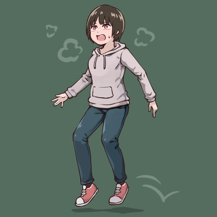 「スキップできない広告にイラついたぶんだけ、スキップできない様子にほっこりしてバラ」|やじるしのイラスト