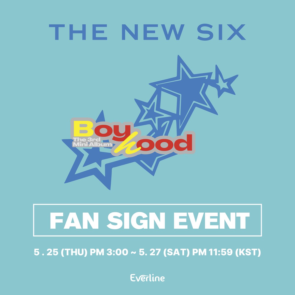 EVERLINESHOP's tweet photo. 🌟더뉴식스 X 에버라인 대면 팬사인회 이벤트 공지
🌟THE NEW SIX X EVERLINE FAN SIGN EVENT

✔응모 기간: 5/25(THU) PM 3:00 ~ 5/27(SAT) PM 11:59 (KST)
✔이벤트 일시: 6/11(SUN) PM 8:00
✔응모 링크: https://t.co/nztgo001Sm

#더뉴식스 #TheNewSix #TNX #에버라인 #EVERLINE https://t.co/Lqy9JYjM0W
