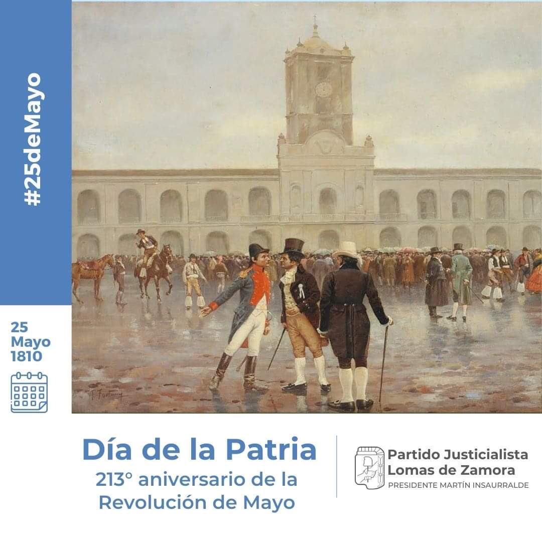 pjldz's tweet photo. 🗓️ 25 de mayo 1810 – 2023
213° aniversario de la Revolución de mayo.🇦🇷

Oíd mortales el grito sagrado: Libertad, Libertad, Libertad.🕊️

¡Feliz Día de la Patria para todas y todos compañeros! 🇦🇷❤️

#PJLDZ ✌🏼
#InsaurraldeConducción 🇦🇷

@minsaurralde https://t.co/fsqBZswxsi