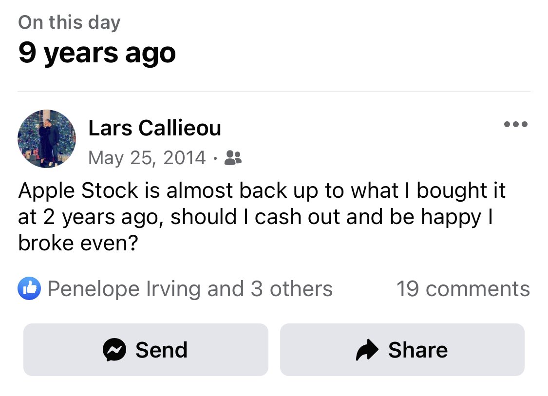 ExtraLars's tweet image. I held onto it.😁🍎

#AppleStock