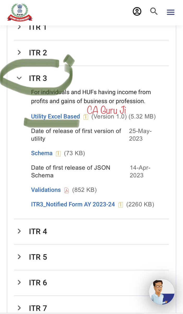 ITR 3 excel utility is available for filing for AY 2023-24 

#caguruji #ITRFiling