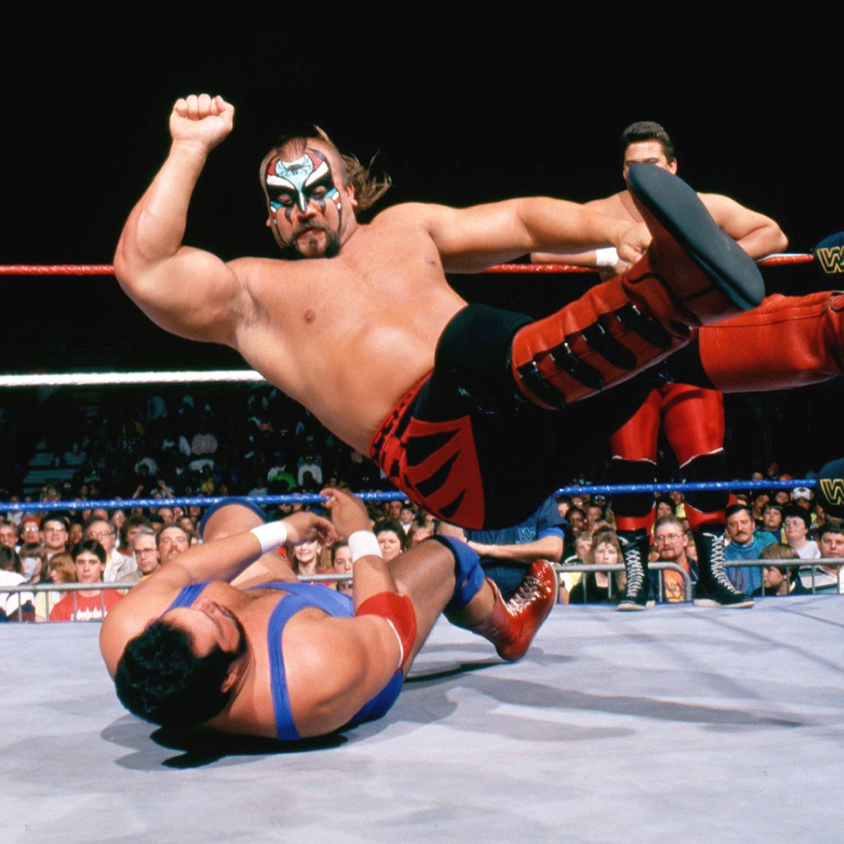 📸 WWF Action Shot! #WWF #WWE #Wrestling #RoadWarriorAnimal #LegionofDoom