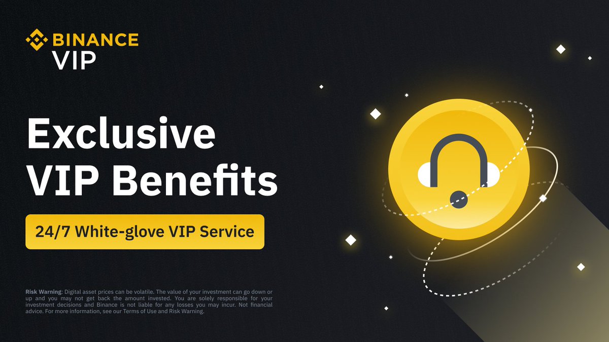 We provide exclusive customer service for #BinanceVIP and round-the-clock Key Account Coverage support.

Join now to enjoy our tailored solutions!

Get started ➡️ binance.com/en/vip-institu…