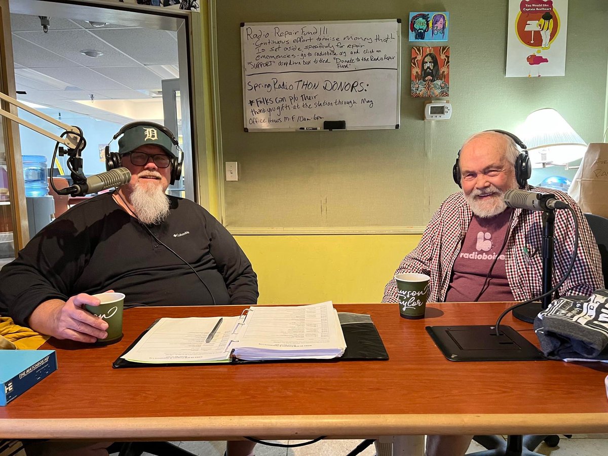 One of the things that’s been so amazing to be a part of — knowing @radioboise legends Mississippi Marshal and Norman Davis. Thanks fellas, for bringing your talents and wisdom to the airwaves❤️ #communityradio #krbx