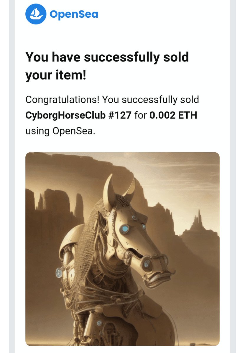 🎊SOLD🎊SOLD🎊
Two more #CyborgHorse found two new owners.

@Delvinwood010 and <a href="/hvn_nft/">The First Ones☄️︱ ИΞЩ DЯФP LIVΞ</a> Congratulations on joining <a href="/CyborgHorseClub/">CyborgHorseClub | Mint is live 🟢</a> 🎉

Best of luck with our #NFTGiveaway 🍀⬇️
x.com/CyborgHorseClu…

#NFTgang #NFTCommunity #NFT #nftcollectors #SOLD #Web3 #NFTjapan #MDpower