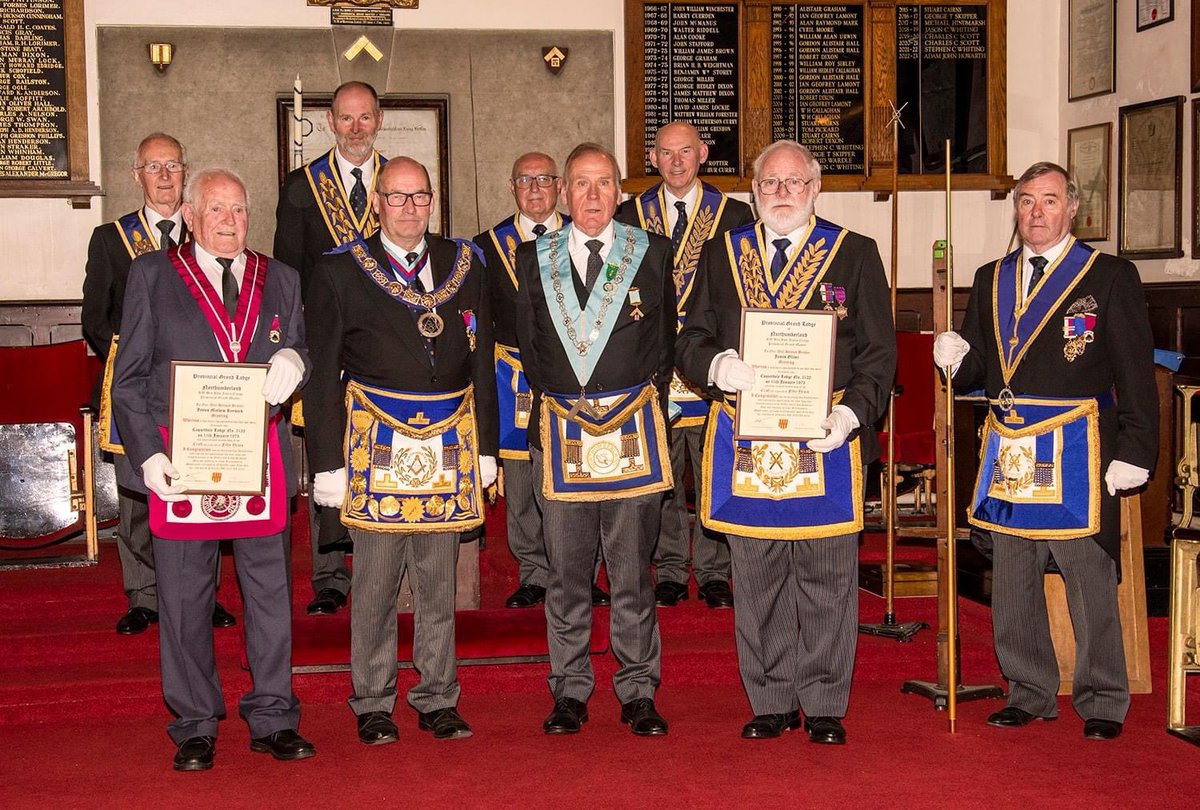 livermanov's tweet photo. Double Celebration For Coquetdale Lodge. Read all about it at northumberlandmasons… #freemasons #integrity #FriendshipGoals #RESPECTROSALIA https://t.co/MbHvmXj5i1