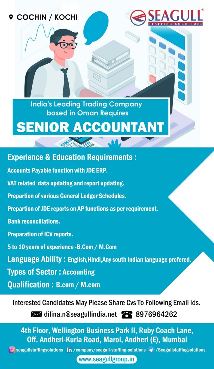 ob opportunities May-2023

Interested candidate please share your Cv #share #cv #jobopportunities #accountpayable #accountant #accounts #accountreceivable #jdedwards #erp #jobapportunity #jobcochin #freejobalert #freejobs #generalaccounting #jobhiring #shareresume #indiajobs