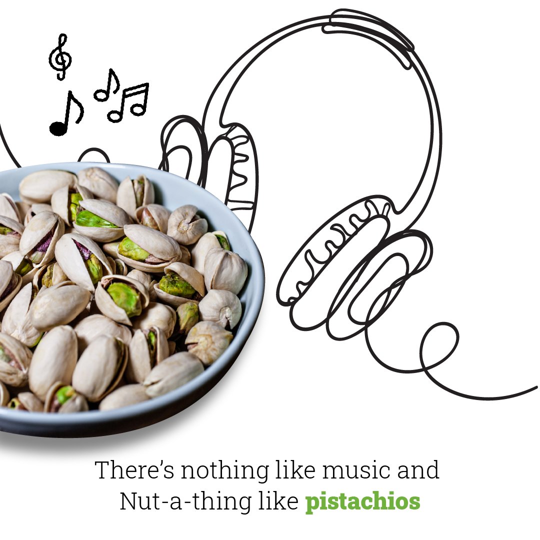 There's nut-a-thing like listening to your favorite tunes while snacking on nutritious California pistachios!

#Californiapistachios #Pistachios #AmericanPistachiosIndia #AmericanPistachios #goodmusic #casualsnacking #snacking #melodies #ilovemusic #music