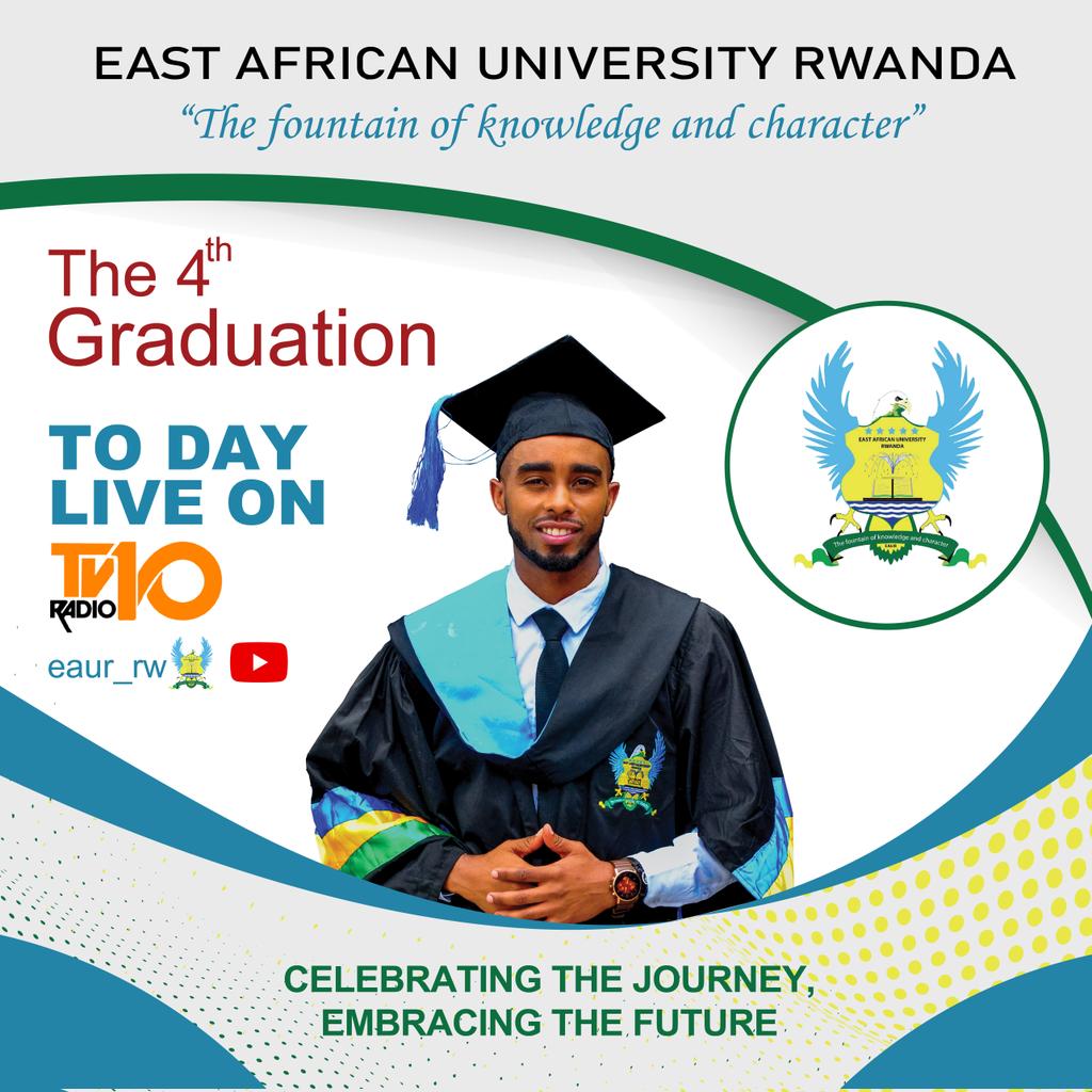eaur_rw's tweet photo. #RWoT it's Today, follow us live on @Radiotv10rwanda
#TheFountainOfKnowledgeAndCharacter
#EaurGrad2023
#EAUR2023 #4thGraduation https://t.co/Q7sptsVBs6