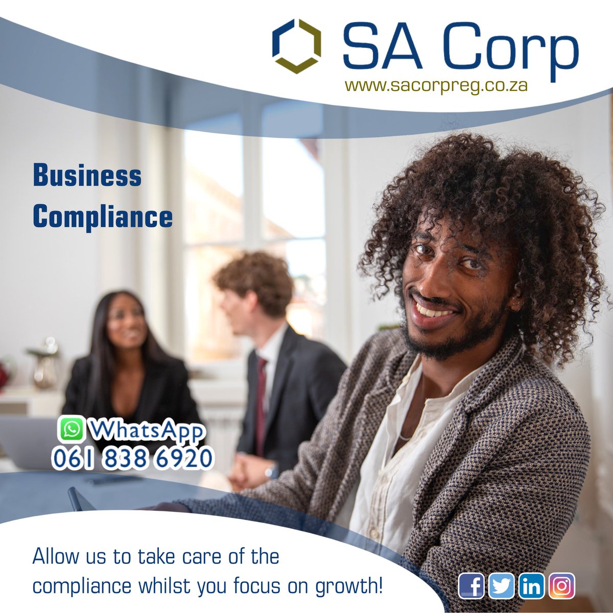 Our team is here to handle all your compliance needs, so you can focus on what you do best – growing your business!
#SACorpReg #CorporateRegistrations #BusinessRegistrations #compliance #BusinessServices #RegisterMyBusiness #StartABusiness #Entrepreneur #taigeisdigital