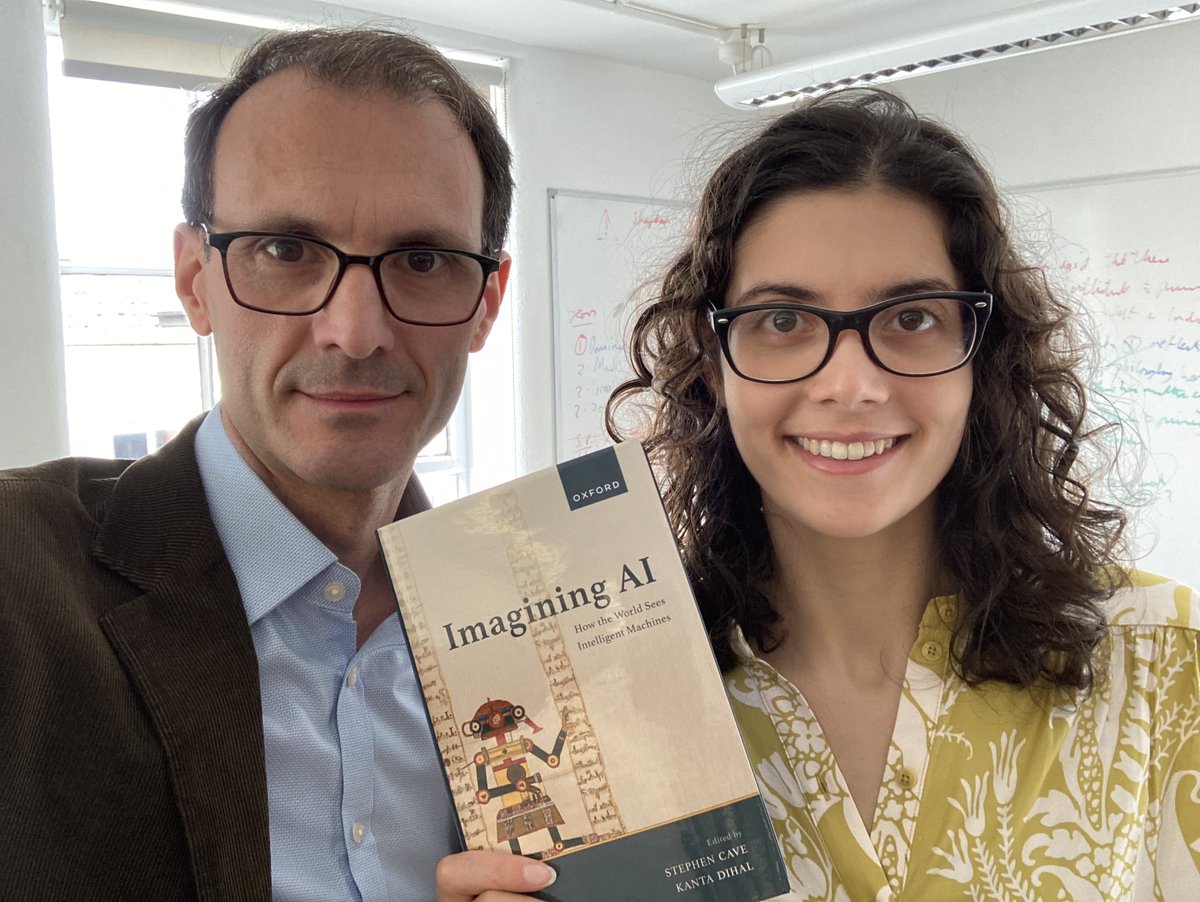 🔥 Publication day for IMAGINING AI! 🔥 @stephenjcave and I are so excited to see the four-year Global AI Narratives project culminate in this wonderful collection by @OxUniPress. For sale here: bit.ly/3MpUVOA (use ASPROMP8 to get 30% off) @LeverhulmeCFI @imperialcollege