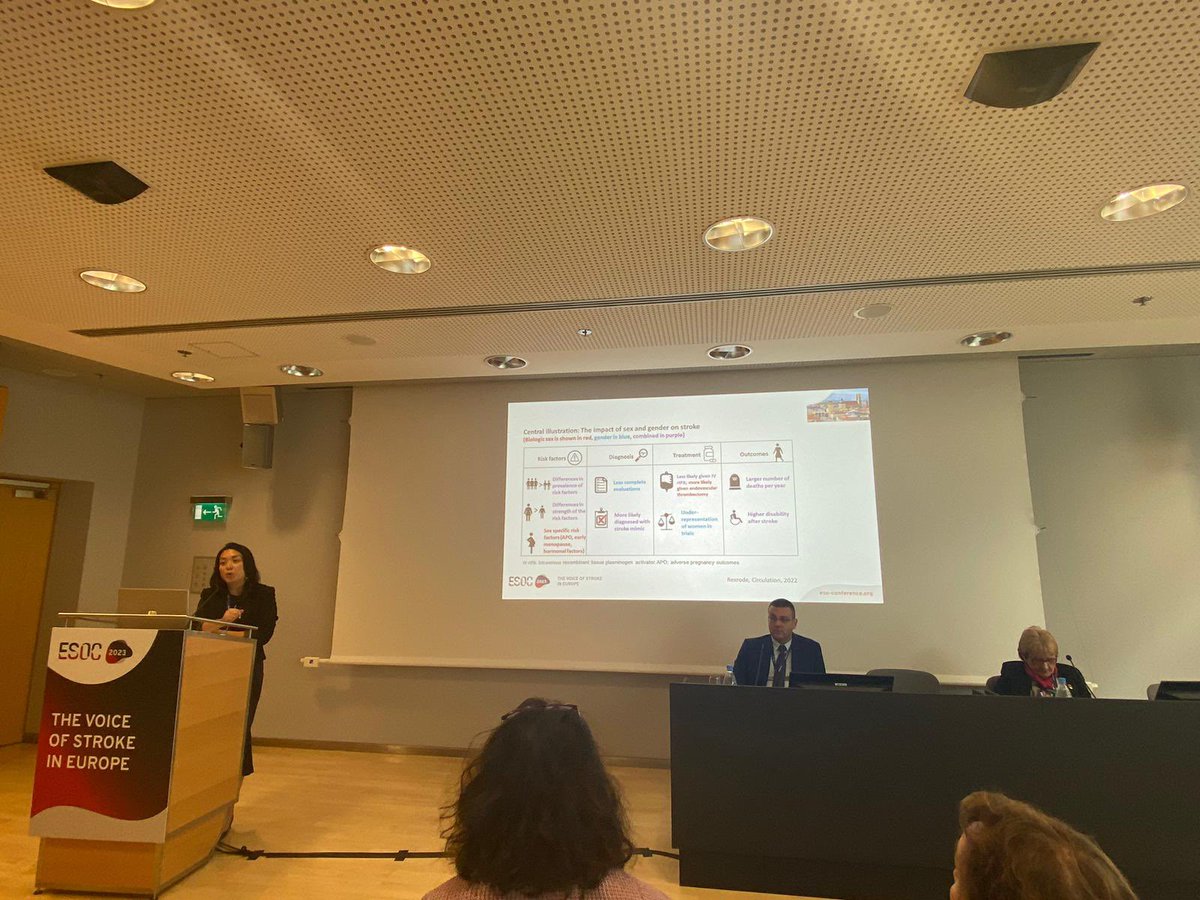 #ESOC2023 Stroke prevention in women- Some stroke risk factors have a stronger risk association in women compared to men— Diabetes, Hypertension, Obesity and AF!