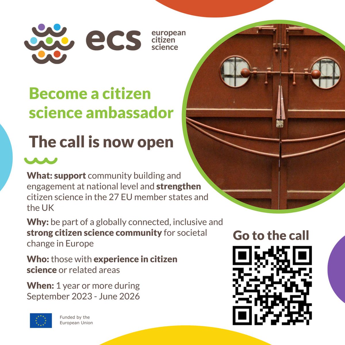 The call for 28 #CitizenScience ambassadors is now open. Be part of a connected, inclusive and strong community for societal change in #Europe: participate in the call and spread the word. All info here: eu-citizen.science/call_ambassado… @REA_research @EUScienceInnov @HorizonEU