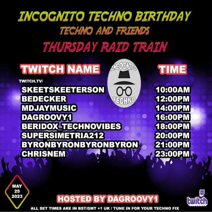 learnxperience's tweet photo. https://t.co/ROnmdXZeTs #twitch #twitchstreamer #twitchdj #techno  #technomusic #DJ #music #rave #twitchstream https://t.co/SkKfqaKUNZ