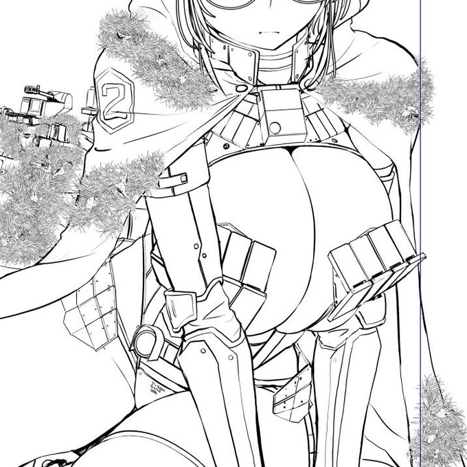 あくしずでリテイクもらうのはだいたい乳周りですね
コンタークトに押しつぶされた感じで描いたら長乳化リテイクもらった時の修正 https://t.co/dOI9Ipkp3E