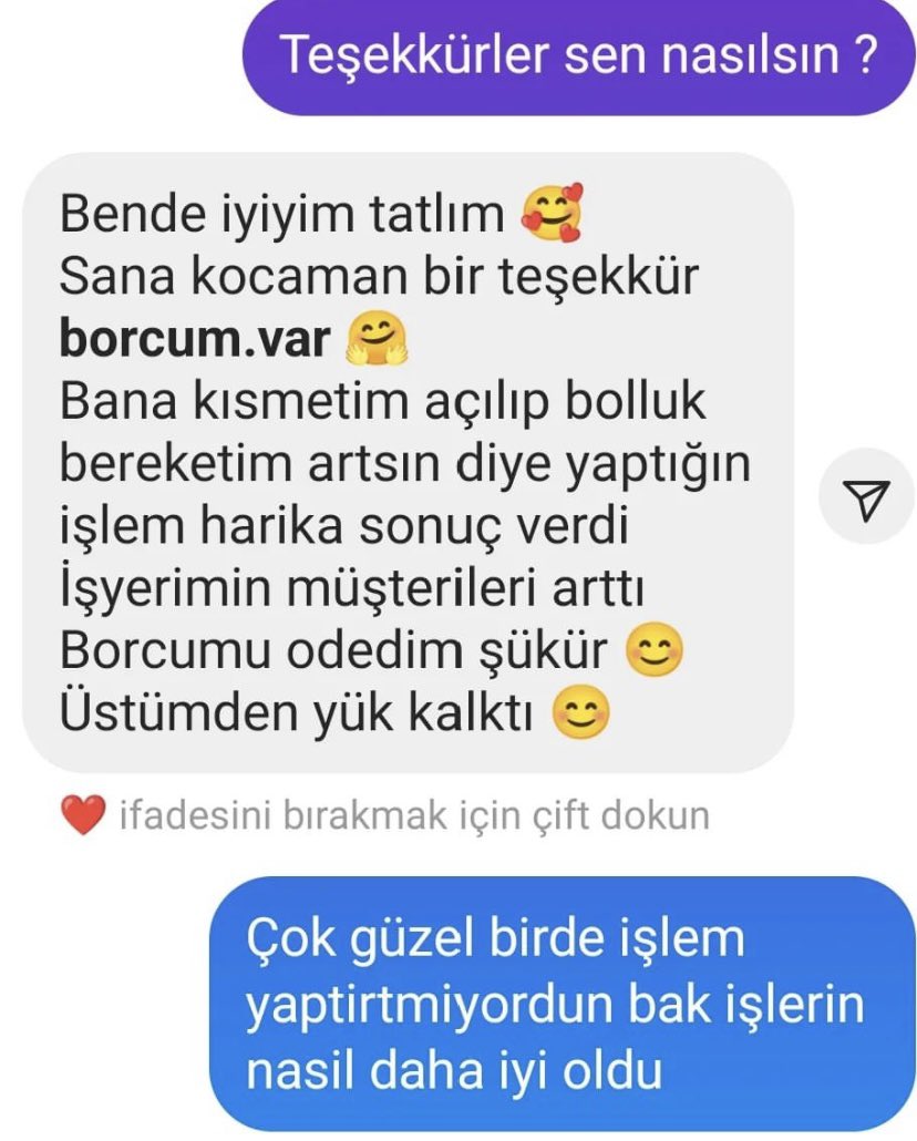 Memnuniyet💕💕💕