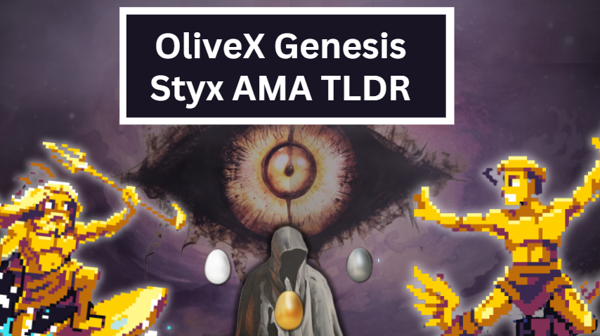MetaPassionNFT's tweet photo. 🐍 OliveX Genesis’s Styx AMA TDLR Thread 🐍

Missed the two days back-to-back AMA with @rumjahn &amp; @chadzoo ? 

Catch up on all the alpha you've missed 👇 https://t.co/TMhKK0eVJQ