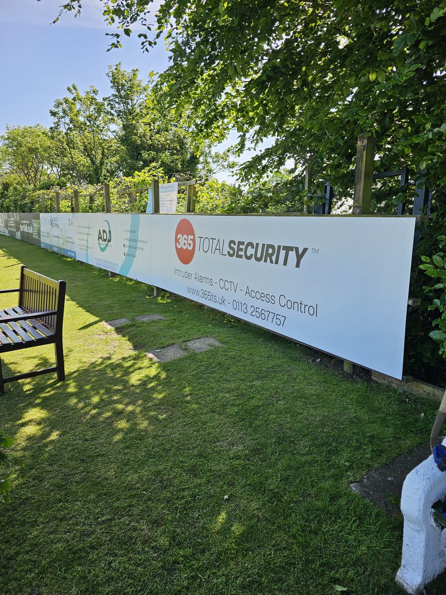 365 Total Security have sponsored Pudsey St Lawrence CC. We have installed &amp; maintained the burglar alarm system at PSL for over 12 years and thought it was about time we showed some support to the cricket club, our new sign was fitted today ready for the weekends cricket