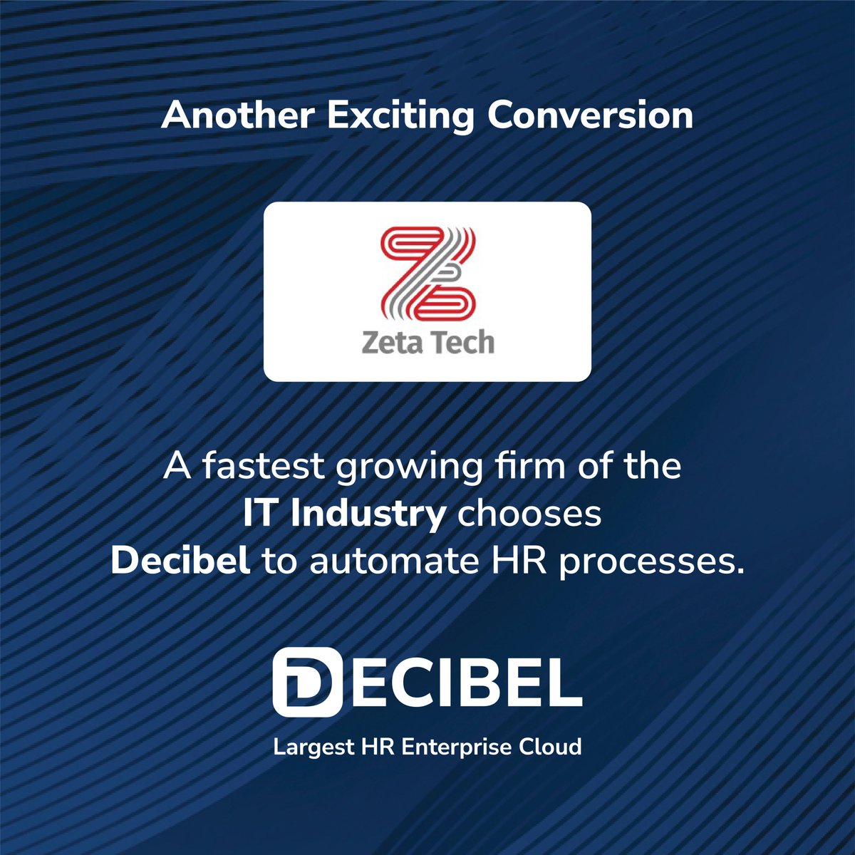 decibel_hrms's tweet photo. We are excited to collaborate with another renowned company - Zeta Technologies and be part of their digital transformation journey. 

#decibel #cloudenterprise #HRMS #software #cloud #Zeta #Technologies #digitaltransformation #digital #transformation #decibel360cloud #chapter2 https://t.co/VGzyIt9cta