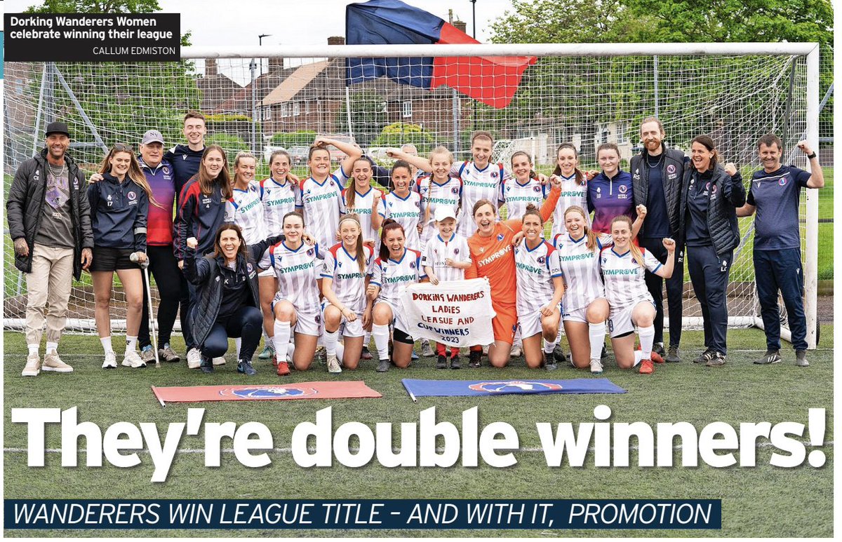Dorking Wanderers FC (@dorkingwdrs) on Twitter photo WANDERERS IN THE NEWS 📰
Pick up a copy of today's <a href="/newsmolevalley/">Mole Valley News</a> for all the latest Wanderers news incuding features on <a href="/DWFCWomen/">Dorking Wanderers Women</a> 🏆 WANDERERS IN THE NEWS 📰
Pick up a copy of today's <a href="/newsmolevalley/">Mole Valley News</a> for all the latest Wanderers news incuding features on <a href="/DWFCWomen/">Dorking Wanderers Women</a> 🏆