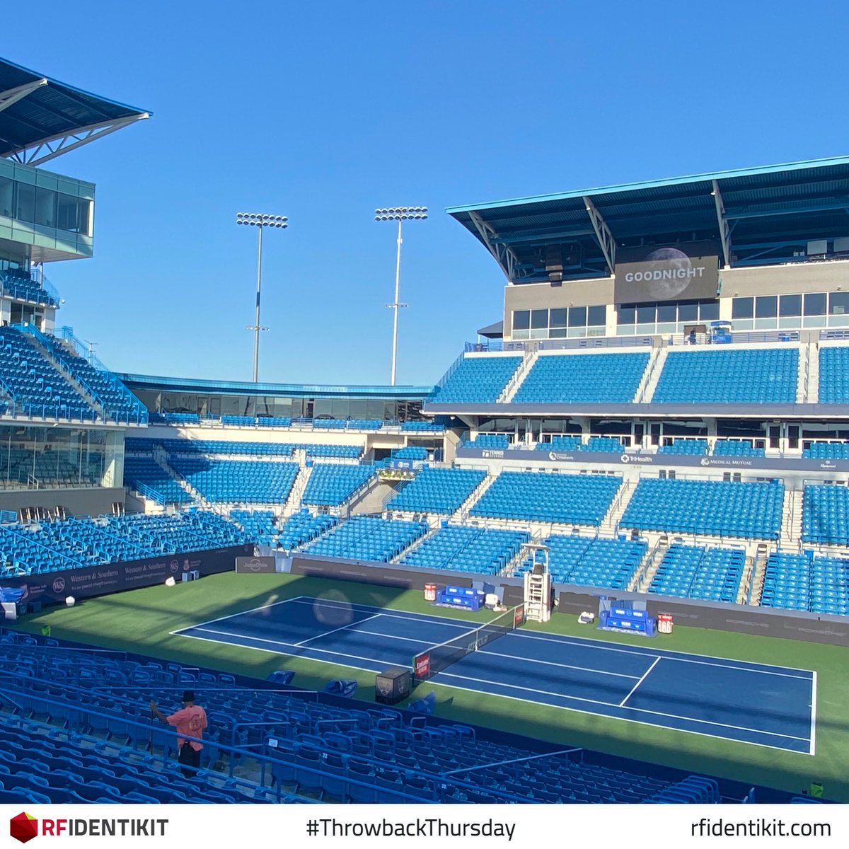RFIDentikit's tweet photo. #ThrowbackThursday to the 2022 Western and Southern Open, providing extensive RFID access control and accreditation management. For more information check out: https://t.co/mmGohDpMk9 #eventprofs #eventpros #eventtech #events #accesscontrol #rfid #credentials #technology https://t.co/KLfHgCwizu