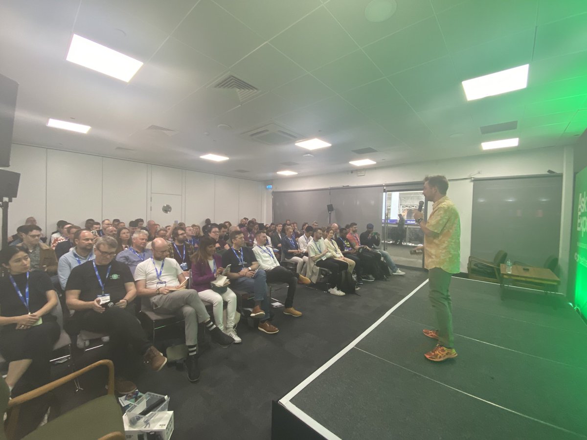 If you are in the room with us at AI talk by <a href="/imikerussell/">Mike Russell</a> - give us some social media love ❤️ #PodShowLDN