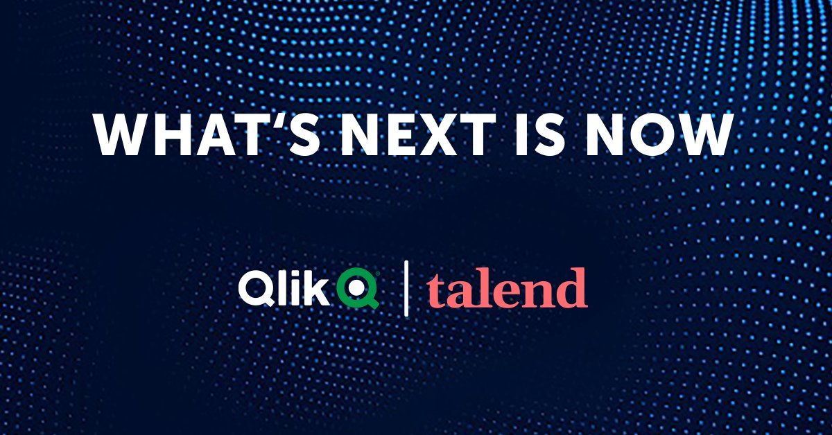 It's official- Qlik has closed its acquisition of Talend. Together, Qlik and Talend are answering the call for what modern enterprises need from their data and analytics partner. Lots of opportunities ahead! #QlikTalend infl.tv/mrFr
