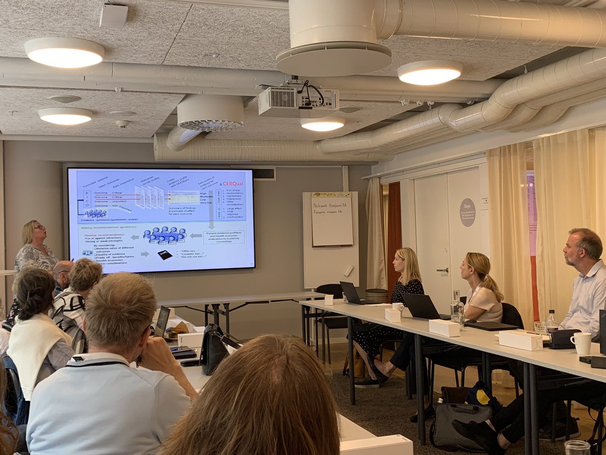 Complete focus in the room. Rachel Kettle <a href="/NICEComms/">NICE</a> and member of <a href="/INSIA_Official/">INSIA</a> presenting NICE approaches to evaluating social interventions and the breadth of evidence. They do it all! #INSIA2023