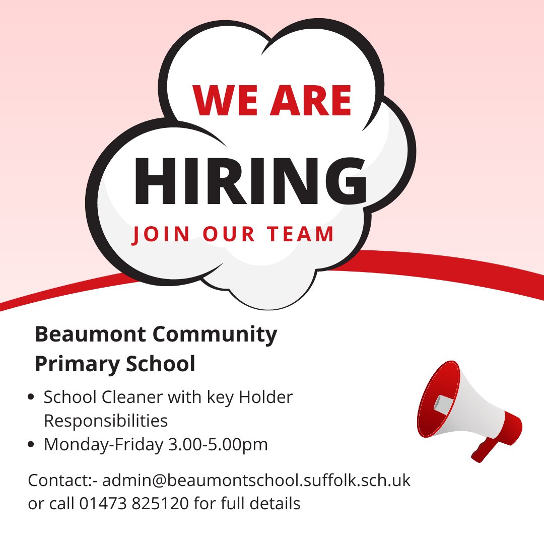 PrimaryBeaumont's tweet photo. Come and join our friendly team! https://t.co/cTT3HoVL0f