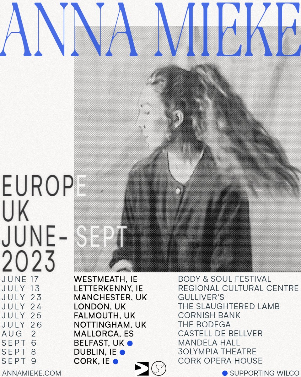 phntmlimb's tweet photo. 🌍 @annamieke_'s Summer Tour has been announced &amp; includes the dates in IE, UK, and ES 🌄

Tickets are on sale now: https://t.co/1rnXPd5jxq 🌍 https://t.co/6PZTqoxP31
