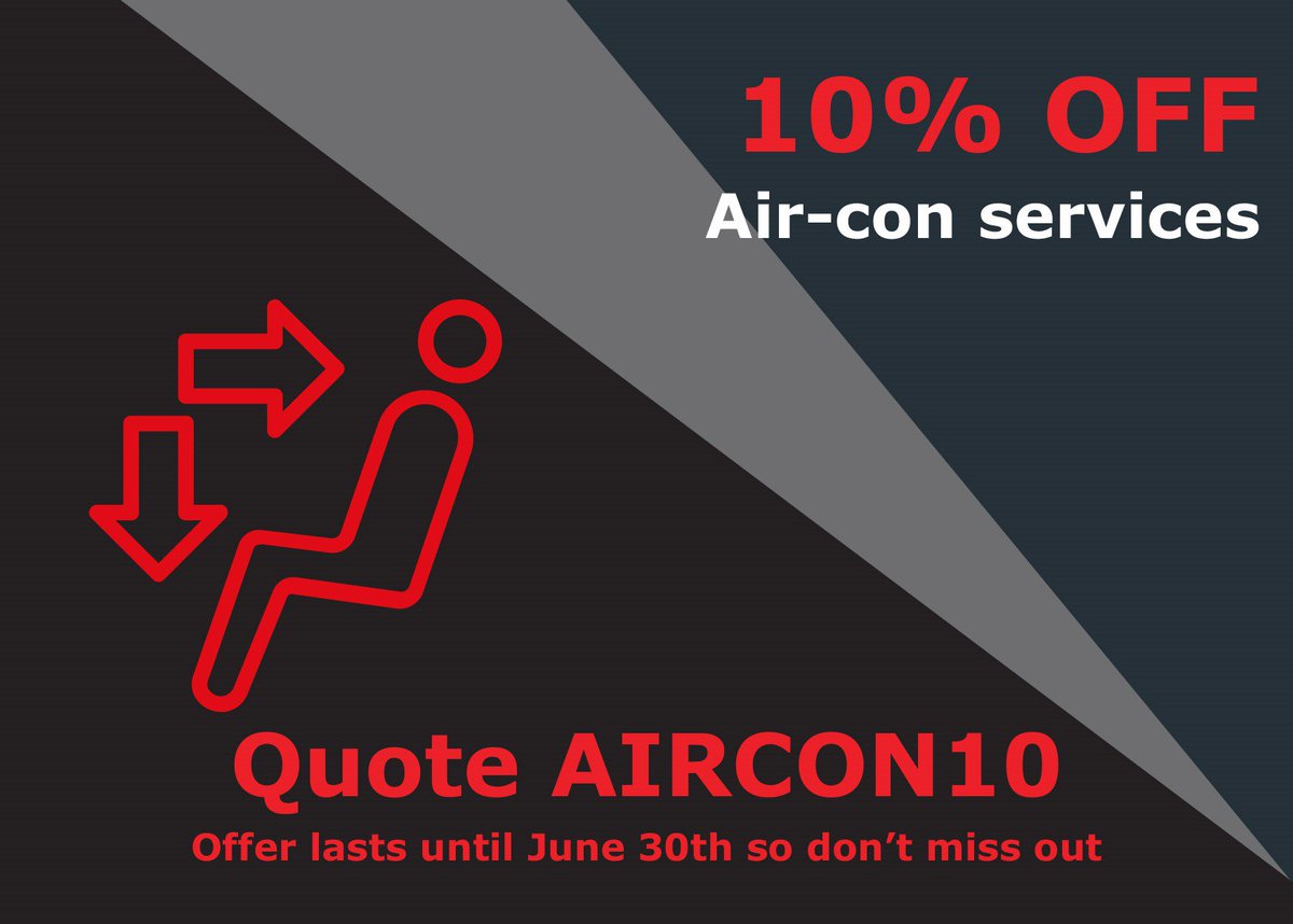 Is your air condition ready for the summer heat? This June, we’re offering a 10% discount on our Air Conditioning Service.
Offer lasts until June 30th
Call now 020 8977 5865 or book online  
rb.gy/1jovn
#HandLMotors #HLExtraMile #aircon #Twickenhamgarage