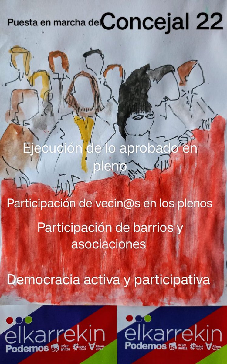 Las vecinas, los vecinos, el tejido asociativo!! Tienen que tener voz en el Pleno!!!