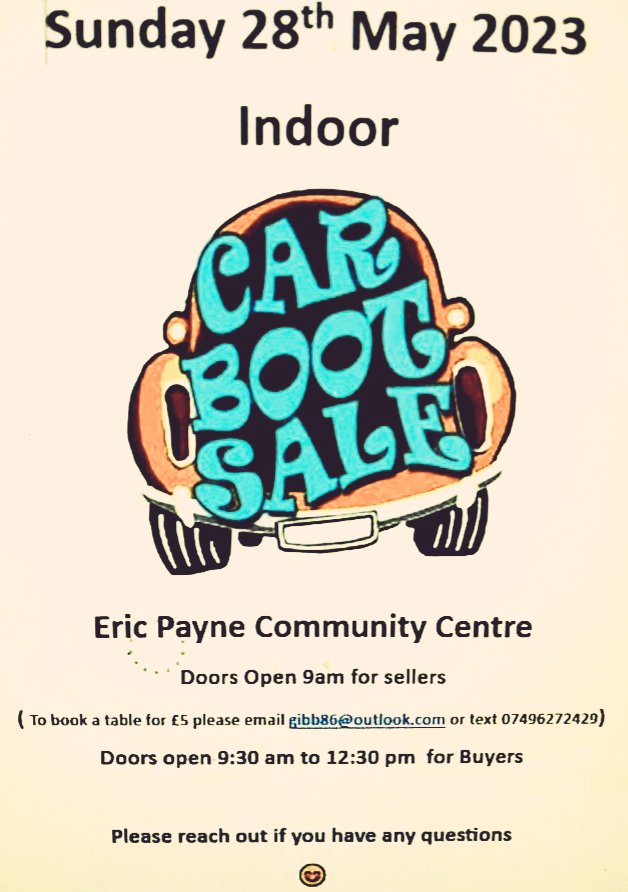 ReportAlcester on Twitter "RT AlcesterNews Indoor car boot sale