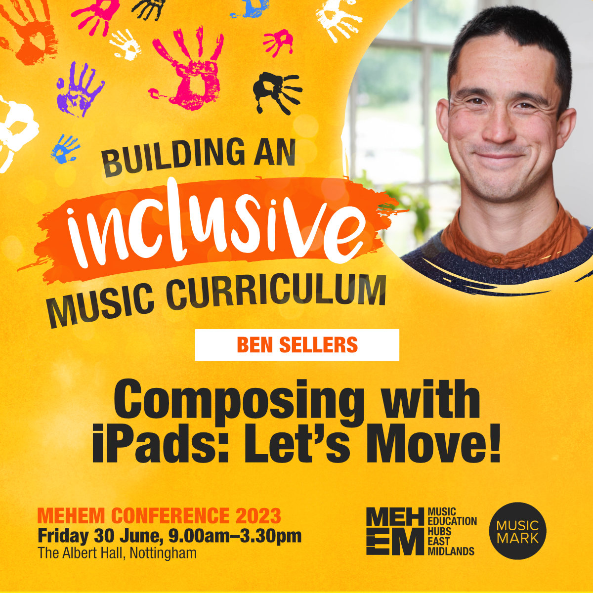 This fun and practical session with Ben Sellers explores a range of iPad apps that allow pupils to compose music for movement, dance and drama.  Join us at the #MEHEMConference2023 to find out more... Book now at mehem.org/conference