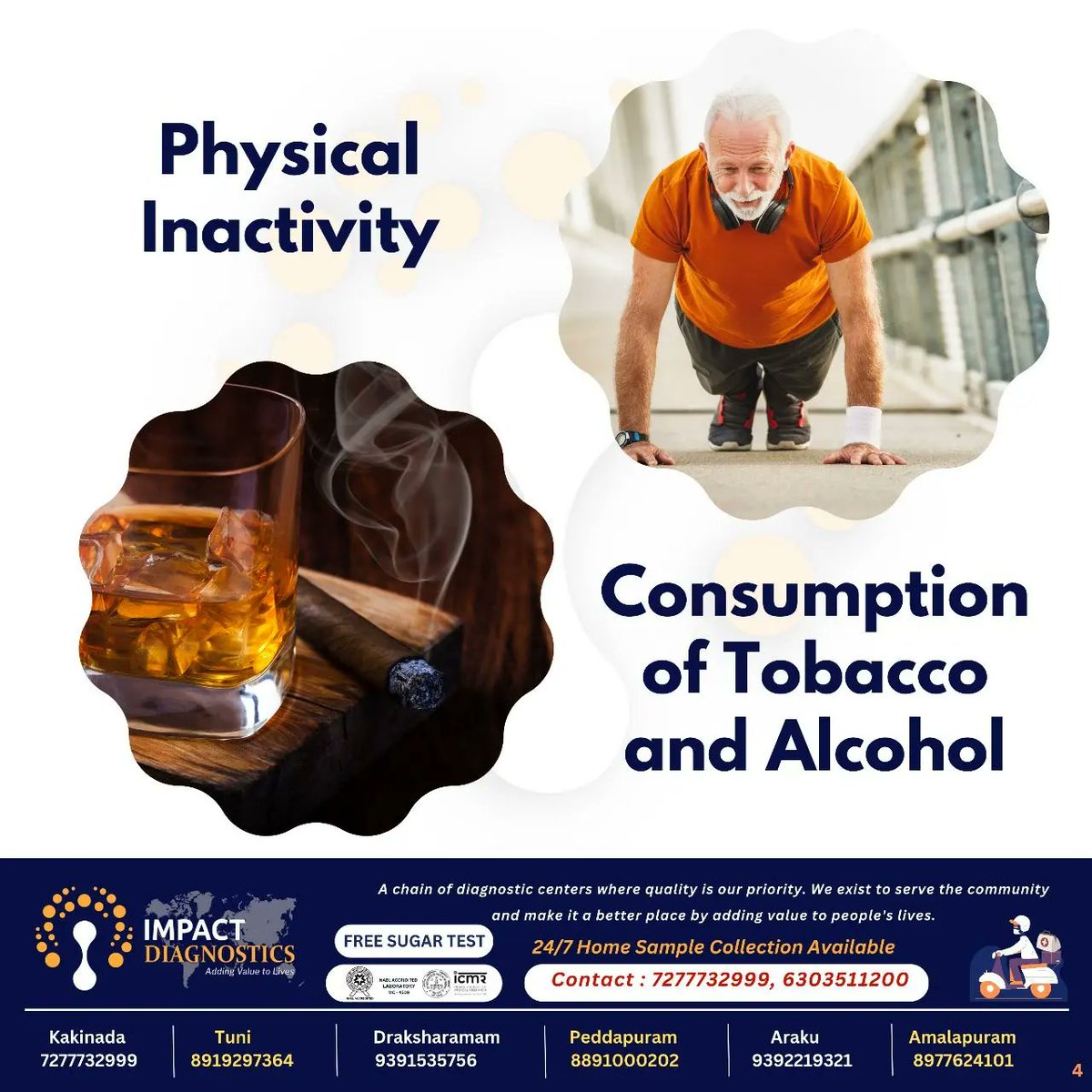 ImpactlabKkd's tweet photo. Riskfactors of Hypertension
#riskfactors
#hypertensionawareness
#hypertension
#healthawareness
#impactdiagnostics
#addingvaluetolives
#kakinadadiaries
#kkd https://t.co/GIBAhyRx9o