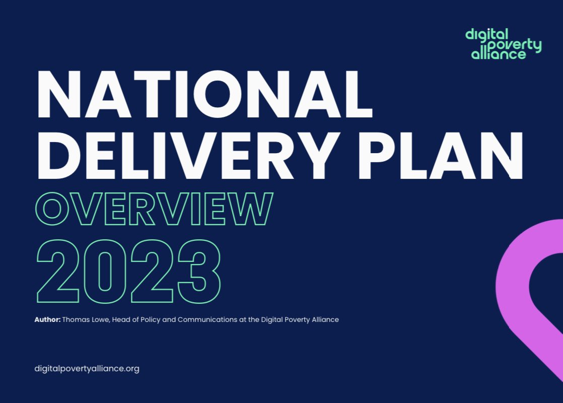 Delighted to be attending @DigiPovAlliance’s National Delivery Plan & DL100 Community Launch today! #NDP2023 #DigitalPoverty
