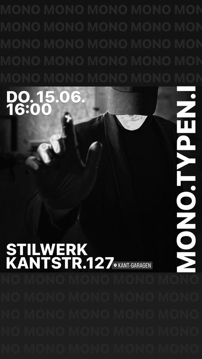 Sehr geehrte Damen &amp; Herren,

am 15.06.23 plane ich meine 9. Ausstellung seit 2022, davon die 2. im neuen Stilwerk Hotel KantGaragen mit dem Titel “MONO.TYPEN.I“

#artexhibition #artwork #art #artist #love #drawing #photography #artwork #instagood #photooftheday #instagram #like