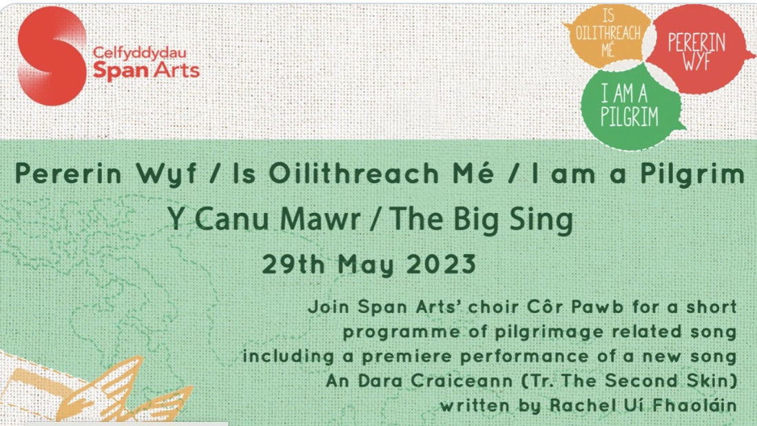 Ancient Connections (@ancientconnect1) on Twitter photo The Big Sing is TODAY!
🕰11:15am-12:00pm
Livestream it here span-arts.org.uk/pererin-wyf-y-…
For all other news and events on pilgrimage, follow <a href="/wexpempilgrim/">Wexford Pembrokeshire Pilgrim Way</a> The Big Sing is TODAY!
🕰11:15am-12:00pm
Livestream it here span-arts.org.uk/pererin-wyf-y-…
For all other news and events on pilgrimage, follow <a href="/wexpempilgrim/">Wexford Pembrokeshire Pilgrim Way</a>